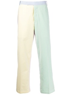 Thom Browne брюки из сирсакера с принтом Fun-Mix и петлями для пояса