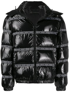 Versace куртка-пуховик с логотипом