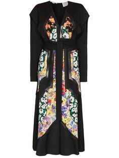 Stella McCartney платье с цветочным принтом и поясом