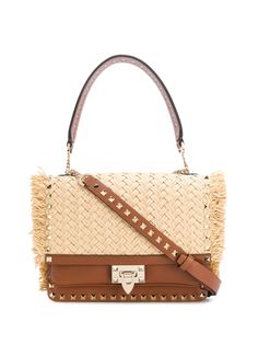 Valentino сумка через плечо Valentino Garavani Rockstud из рафии