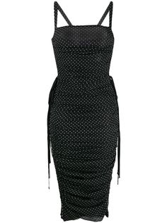 Dolce & Gabbana платье миди в горох