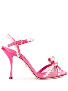 Dolce & Gabbana босоножки с искусственным жемчугом