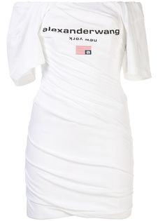 Alexander Wang платье с открытыми плечами