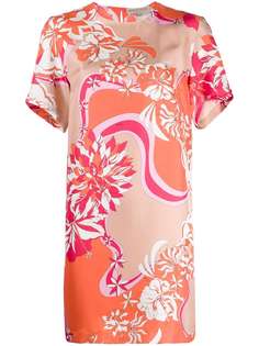 Emilio Pucci короткое платье с цветочным принтом