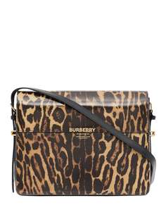 Burberry большая сумка на плечо Grace с леопардовым принтом