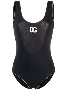 Dolce & Gabbana купальник с вышитым логотипом DG