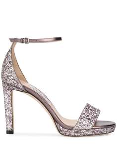 Jimmy Choo босоножки Misty 100 с блестками