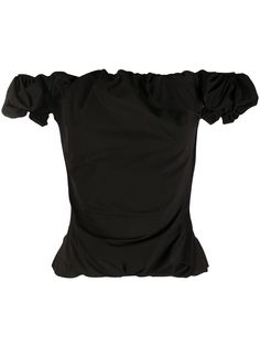 Maison Margiela топ с открытыми плечами и сборками