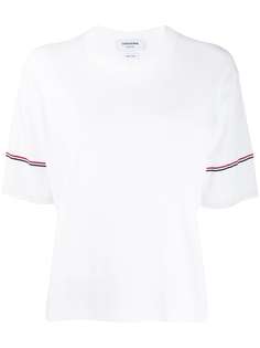 Thom Browne футболка мешковатого кроя с круглым вырезом