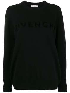 Givenchy джемпер оверсайз с логотипом