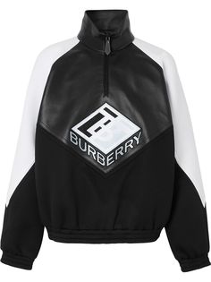 Burberry толстовка с логотипом и высоким воротником