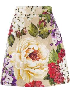 Dolce & Gabbana жаккардовая юбка с принтом