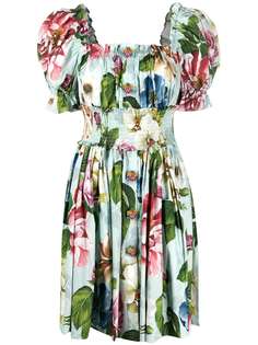 Dolce & Gabbana короткое платье с цветочным принтом