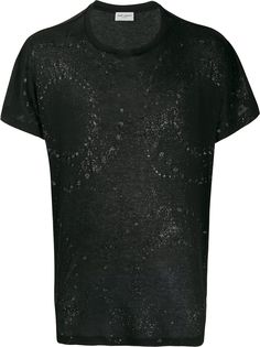 Saint Laurent футболка с блестками
