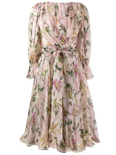 Dolce & Gabbana платье миди с цветочным принтом