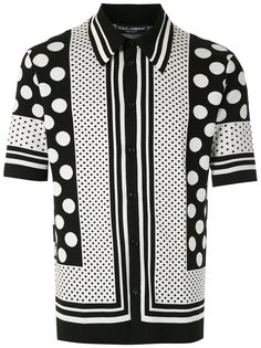 Dolce & Gabbana рубашка поло в горох
