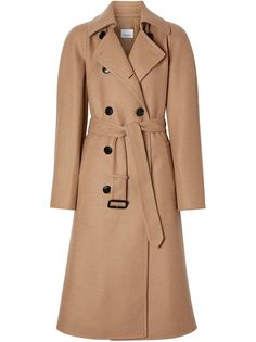 Burberry кашемировый двубортный тренч