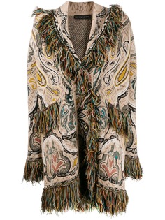 Etro пальто с бахромой