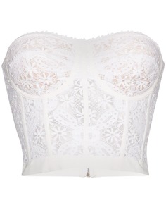 Alexander McQueen кружевной топ-корсет