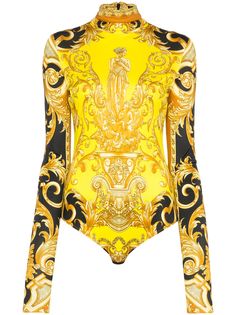 Versace боди с принтом Baroque