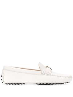 Tods лоферы Gommino с металлическим логотипом Tod`S