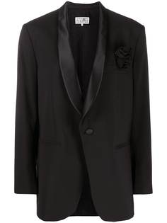 Mm6 Maison Margiela slit sleeve tuxedo style jacket