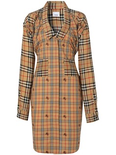 Burberry платье-рубашка в клетку Vintage Check