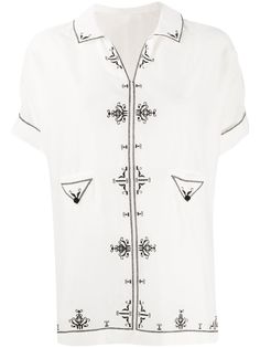 Saint Laurent рубашка с вышивкой