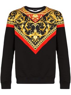 Versace толстовка с принтом Baroque