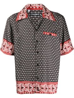 Dolce & Gabbana рубашка с короткими рукавами и принтом