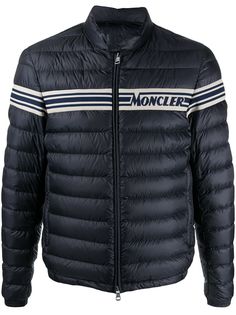 Moncler пуховик с логотипом