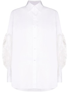 Valentino рубашка с перьями