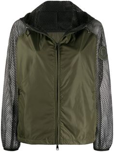 Moncler куртка с сетчатыми рукавами