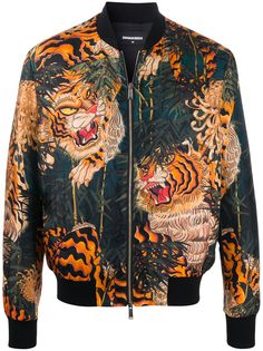 Dsquared2 бомбер с принтом
