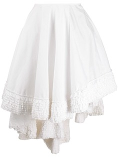 Alexander McQueen Pre-Owned юбка 1990-х годов асимметричного кроя с оборками