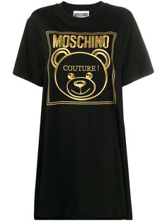 Moschino платье с логотипом