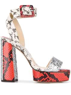 Jimmy Choo босоножки Jax/PF 125 с тиснением под змеиную кожу