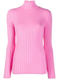 Nina Ricci приталенный джемпер в рубчик