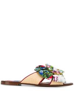 Dolce & Gabbana сандалии с цветочным принтом