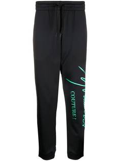 Moschino спортивные брюки Couture с принтом