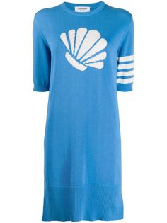 Thom Browne платье-джемпер с принтом