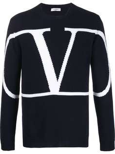 Valentino джемпер оверсайз с логотипом VLogo