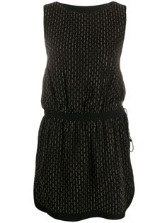 Saint Laurent платье мини с заклепками