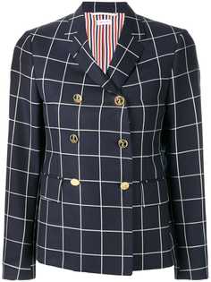Thom Browne саржевый блейзер в крупную клетку