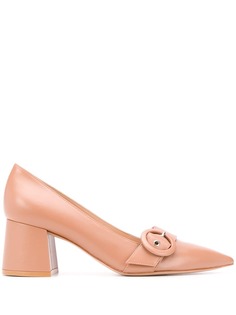 Gianvito Rossi туфли-лодочки с заостренным носком на блочном каблуке