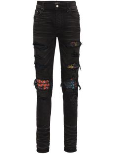 AMIRI джинсы MX1 кроя слим с эффектом потертости