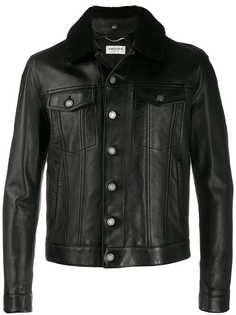 Saint Laurent куртка с овчиной