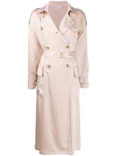 RedValentino двубортный тренч с поясом