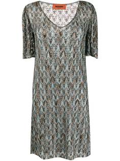 Missoni трикотажное платье с абстрактным узором
