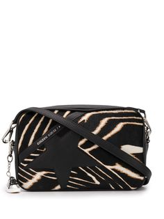 Golden Goose сумка через плечо с принтом и нашивкой